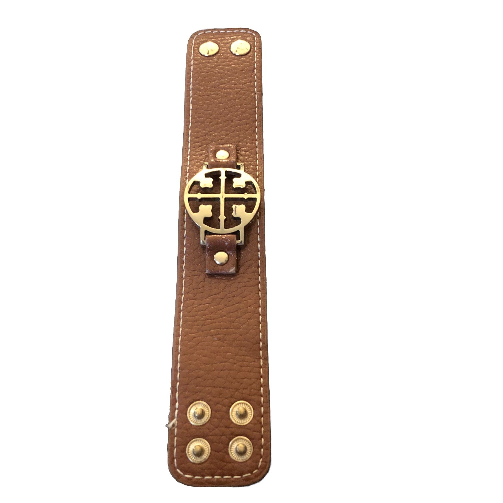 Leather Bracelet Metal Buckle Design Double Snaps Wide 7” Or 7.5” X 1.5”