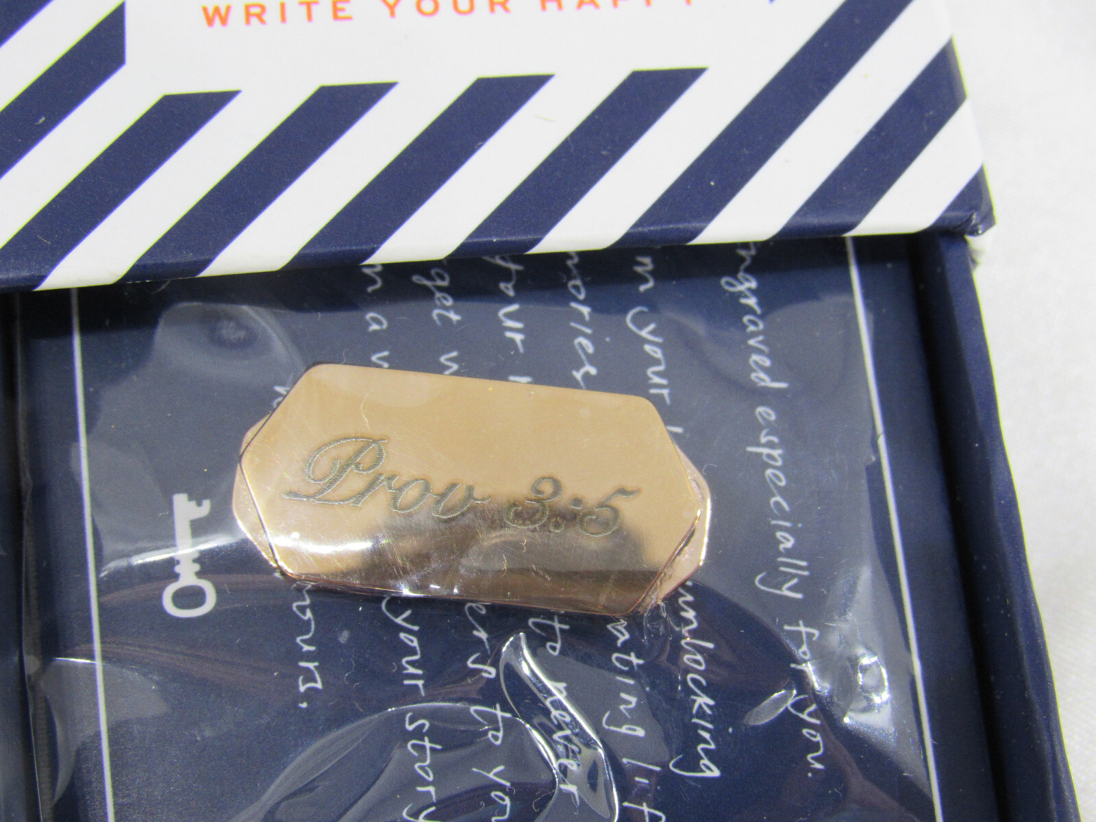 Keep Collective Gold- PROVERBS 3:5 BIBLE VERSE charm MIB TRUST IN THE LORD
