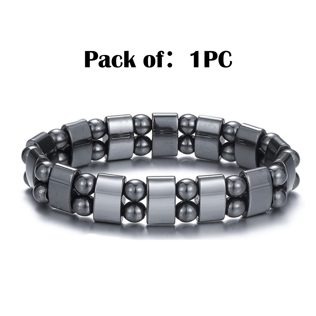 Magnetic Hematite Bracelet Pain Relief Powerfull Elastic Therapy Arthritis USA