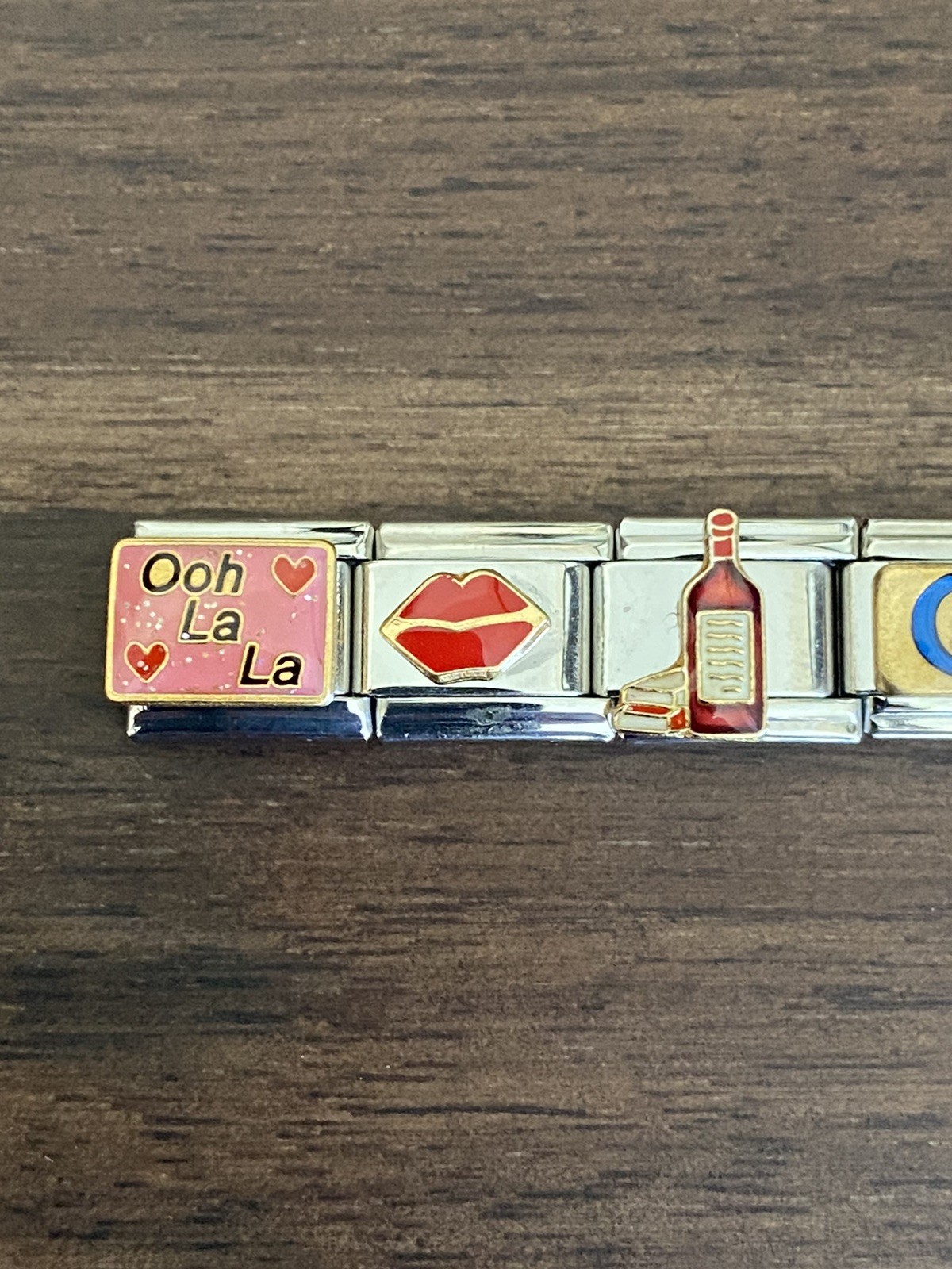 20 Charm France / Eiffel Tower / Wine *Completed Bracelet * Italian Charm New