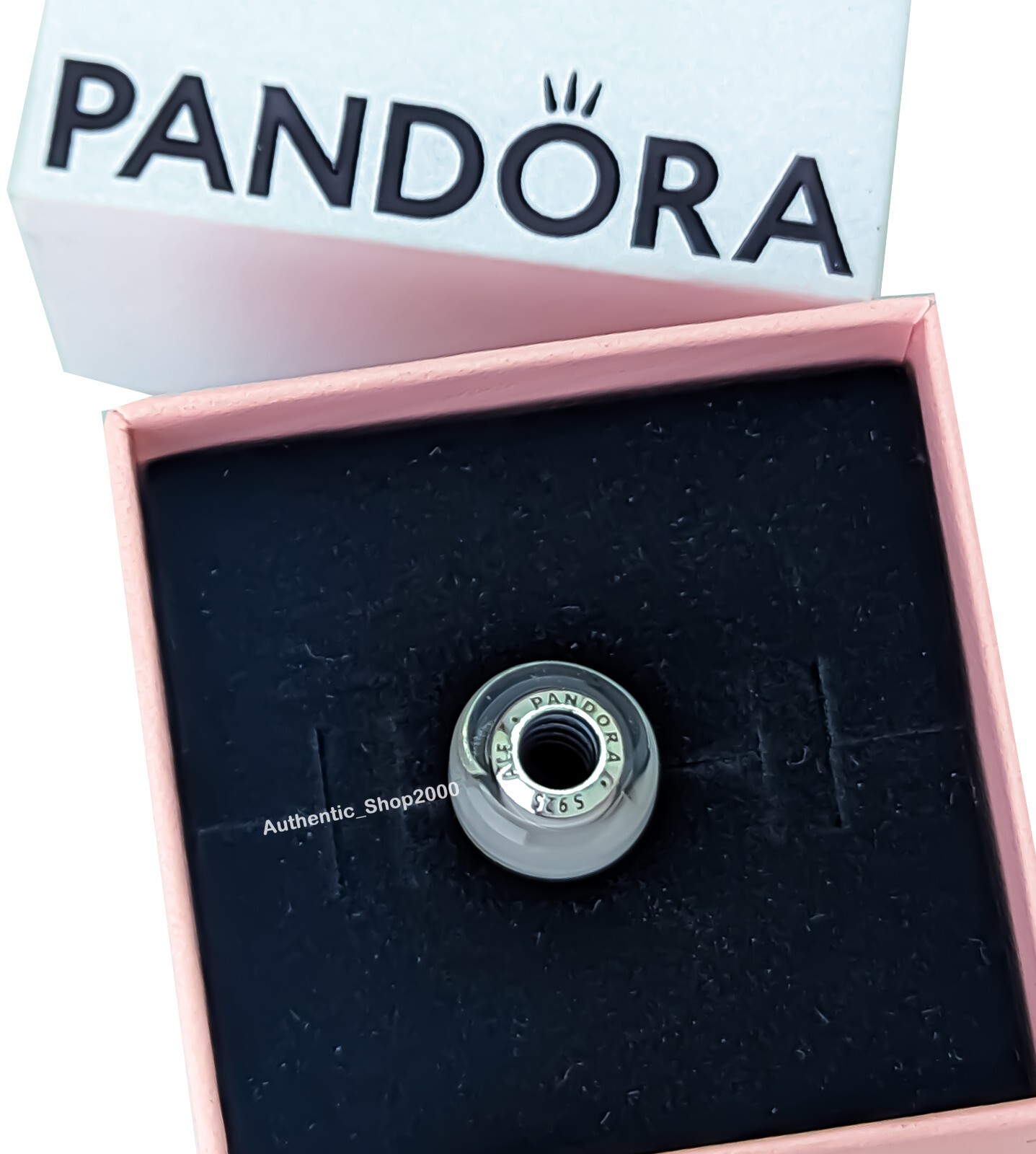 New 100% Authentic PANDORA 925 Ale White Mini Murano Glass Charm 793118C00