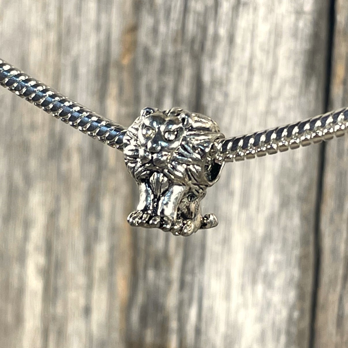 Lion Africa King of Jungle Lioness Animal New Silver European Charm Bead
