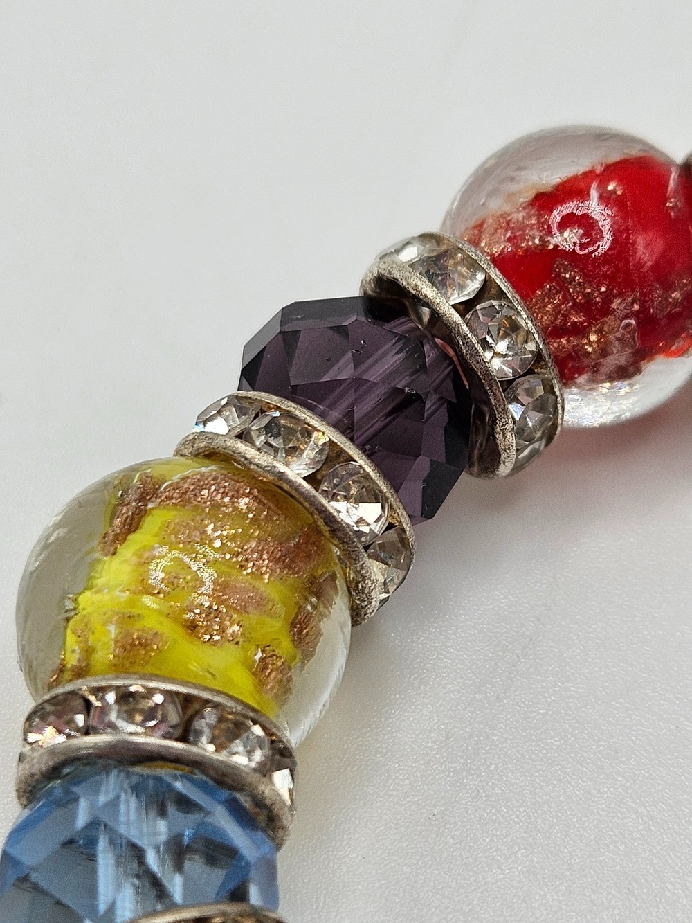 Glass of Venice Genuine Murano Glass Symphony Stretch Bracelet Made in Italy
