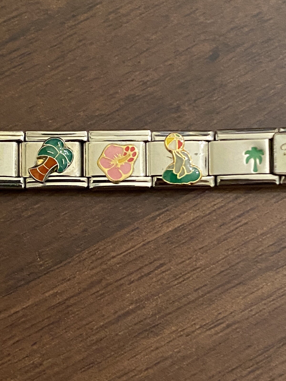 20 Charm Florida / Tropical- Italian Charm Bracelet New