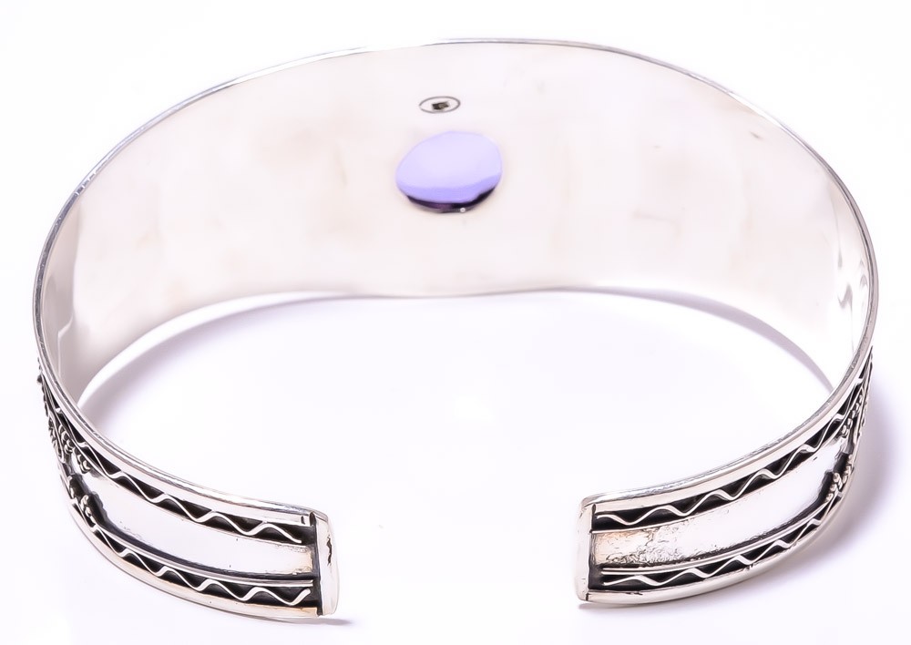 Black Manganese In Rhodonite 925 Sterling Silver Handmade Cuff Adst. C79-86