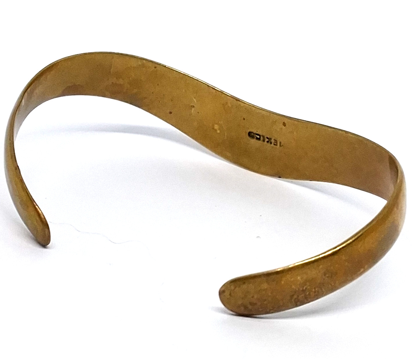 Two Vintage Brass Bangle Bracelets Size 5 Inch and 6 Inch