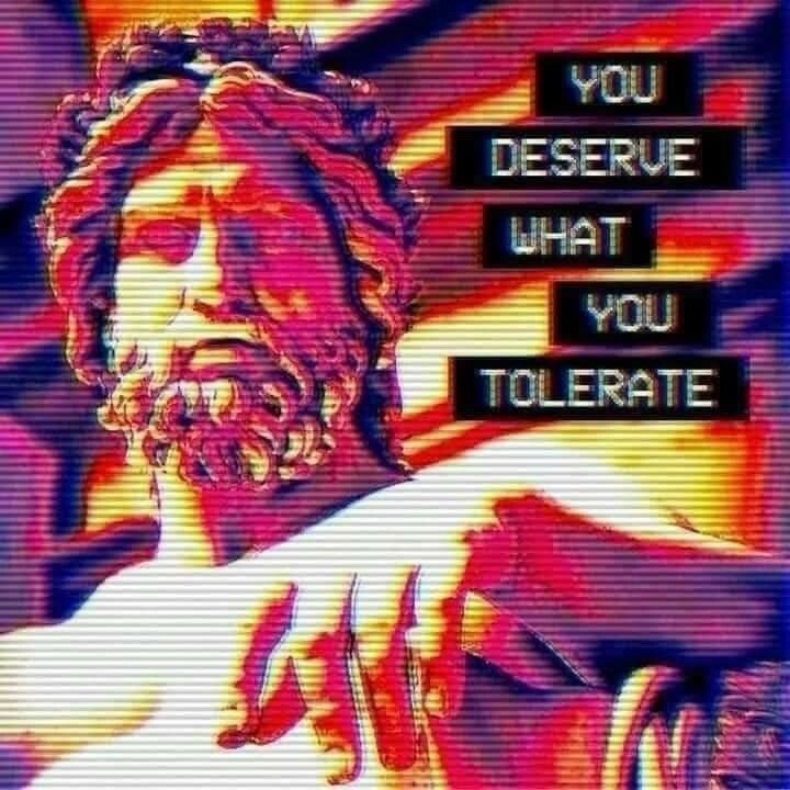 YOU DESERVE WHAT YOU TOLERATE Laser Engraved 5mm OSFM STAINLESS CUFF BRACELET