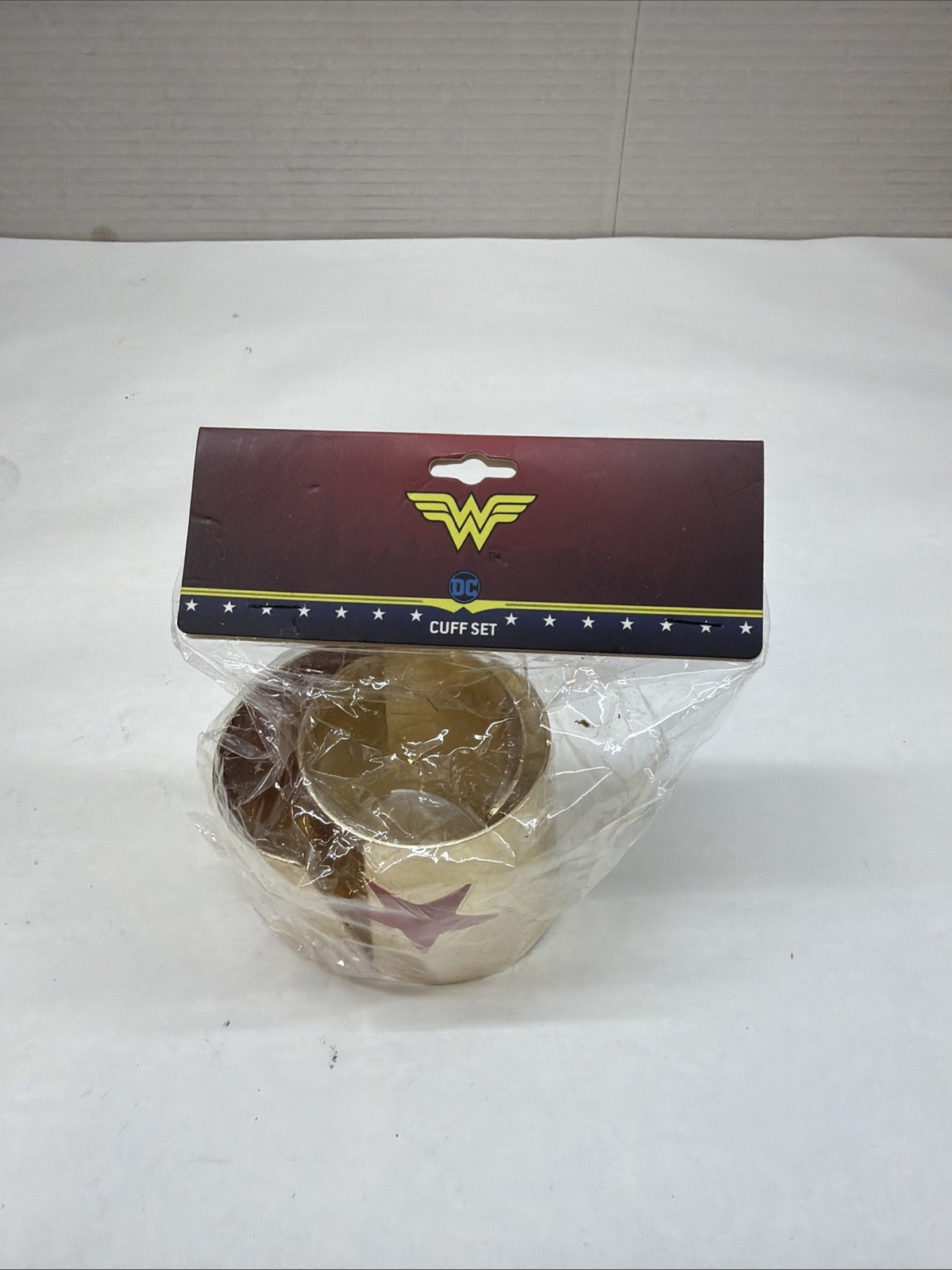 Bioworld DC Comics Wonder Woman Metal Cuff Bracelet Set Gold