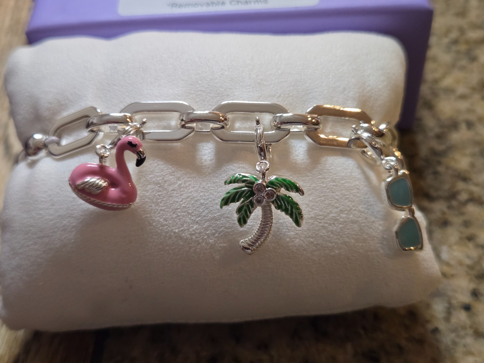 Bomb Party Bracelet Charmelier – BR98363 Tropical Getaways Charms – Beach – NIB