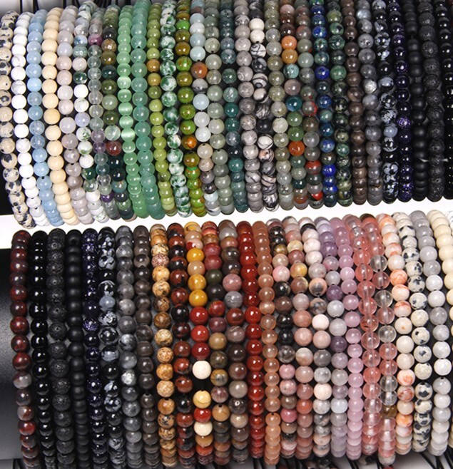 15 Pcs Wholesale Mix Lot Natural Stone Beads Healing Bracelet Women Men Bracelet