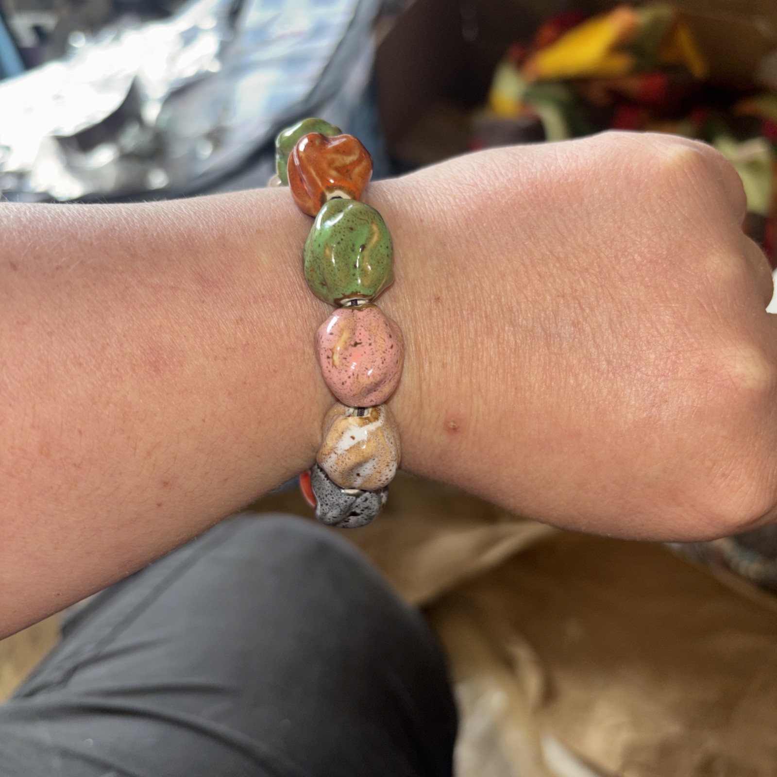 colorful bohemian bracelet
