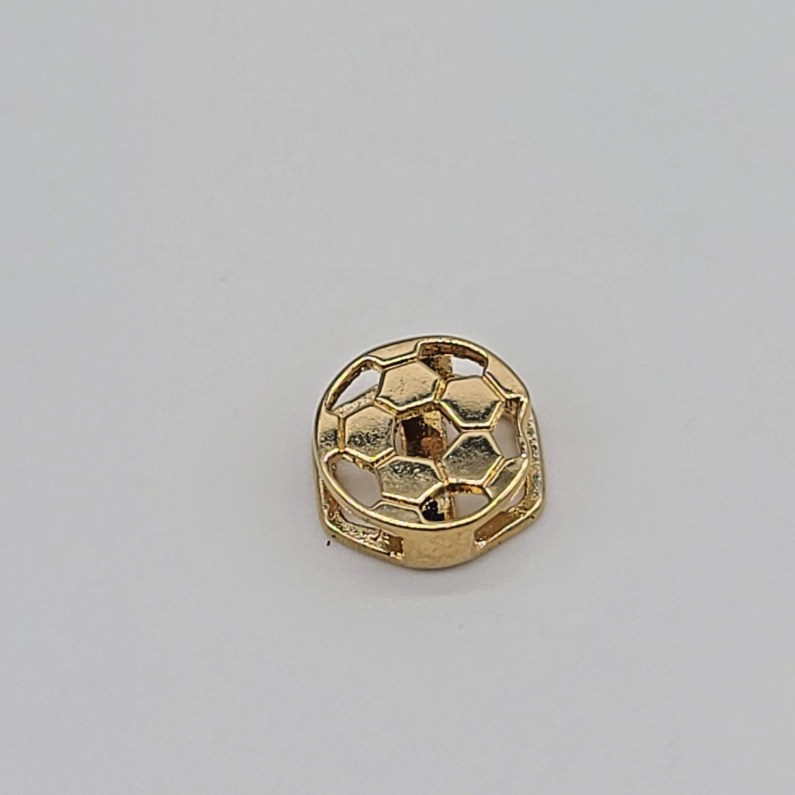 Keep Collective Shiny Gold Soccer Ball Sliding Key Charm – Sports Fan Jewelry
