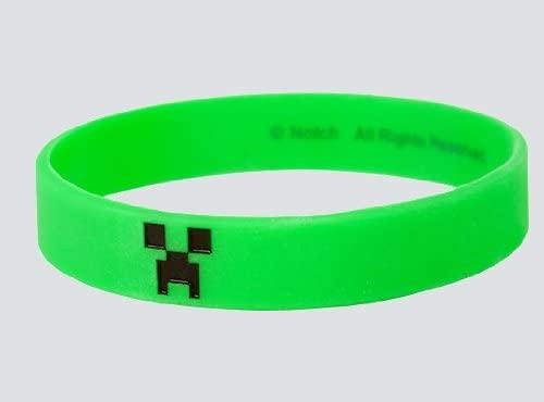 Official Adult 8″ Minecraft Creeper Bracelet – Large, Green