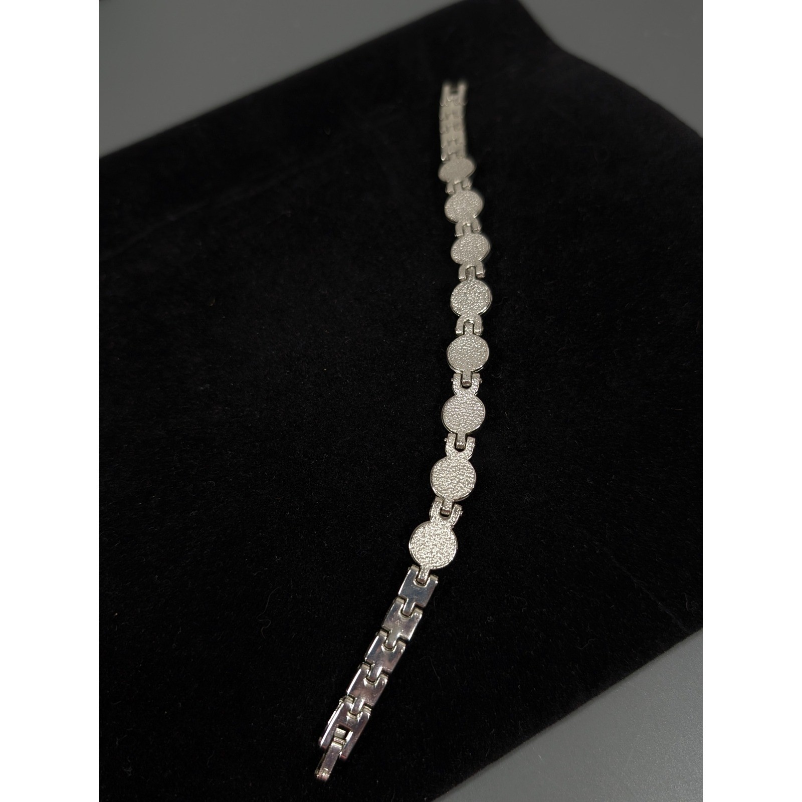 Multicolor Rhinestone Tennis Bracelet Silver Tone Red Blue Purple 7.75″