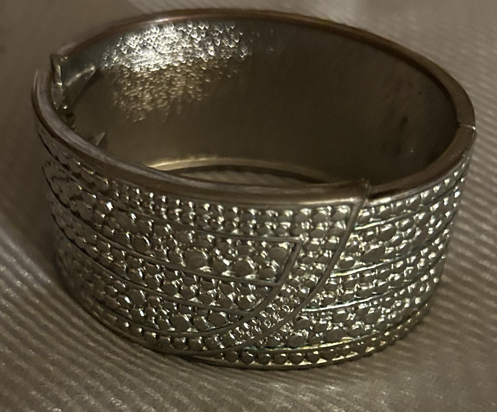 Park Lane Entourage Hinged Cuff Bracelet Silver Gold Tone Mixed Metal