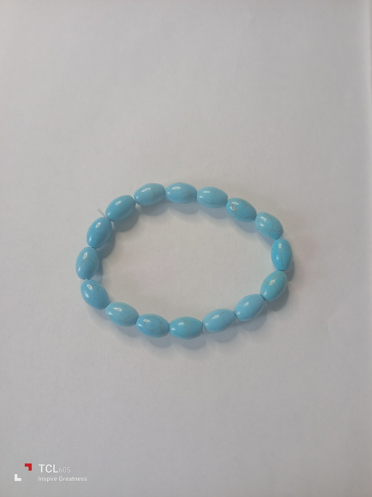 Turquoise Howlite Stretch Bracelet Beaded 6mm