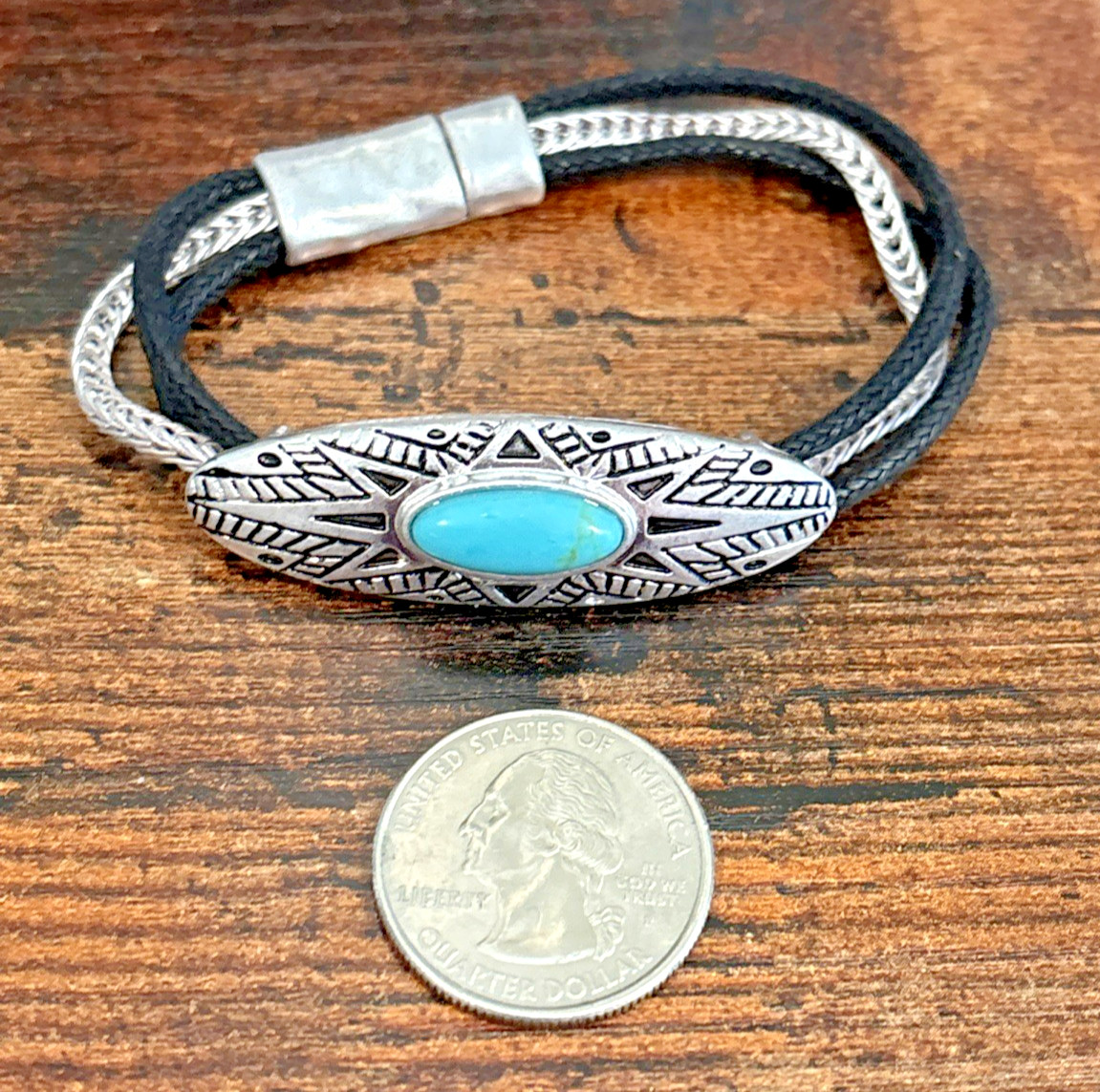 Lot 14 Faux Simulated Turquoise Fashion Jewelry Bracelets Stretch Cuff Tennis
