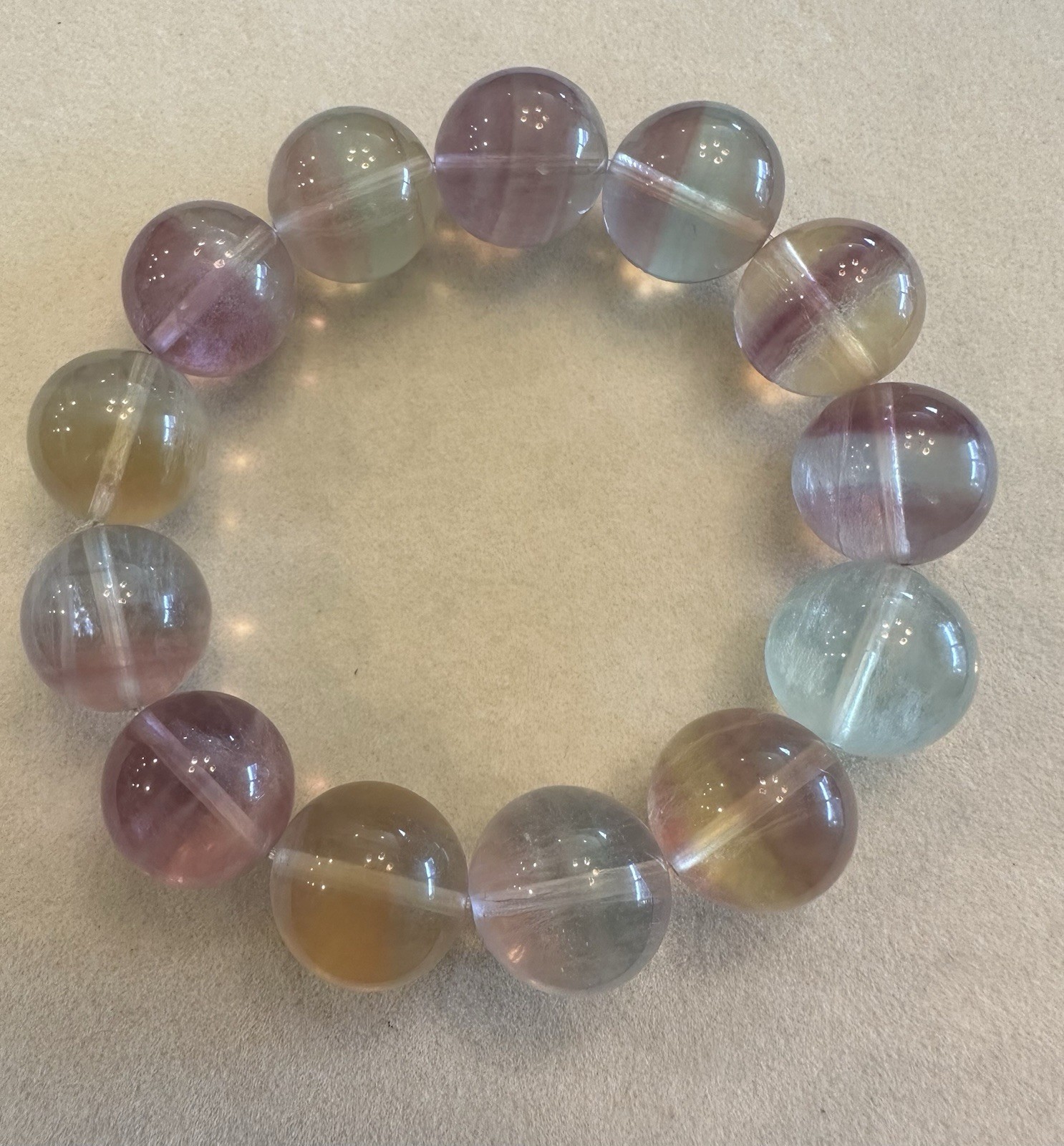 16mm+ Candy Fluorite Bracelet
