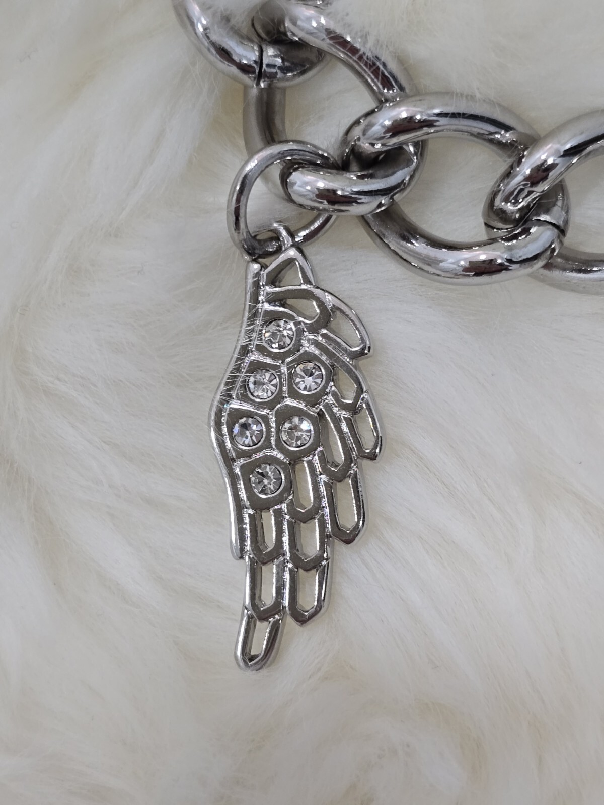 Armani Exchange Chain Bracelet Stainless Steel Silver Charms Push Lock BNWT