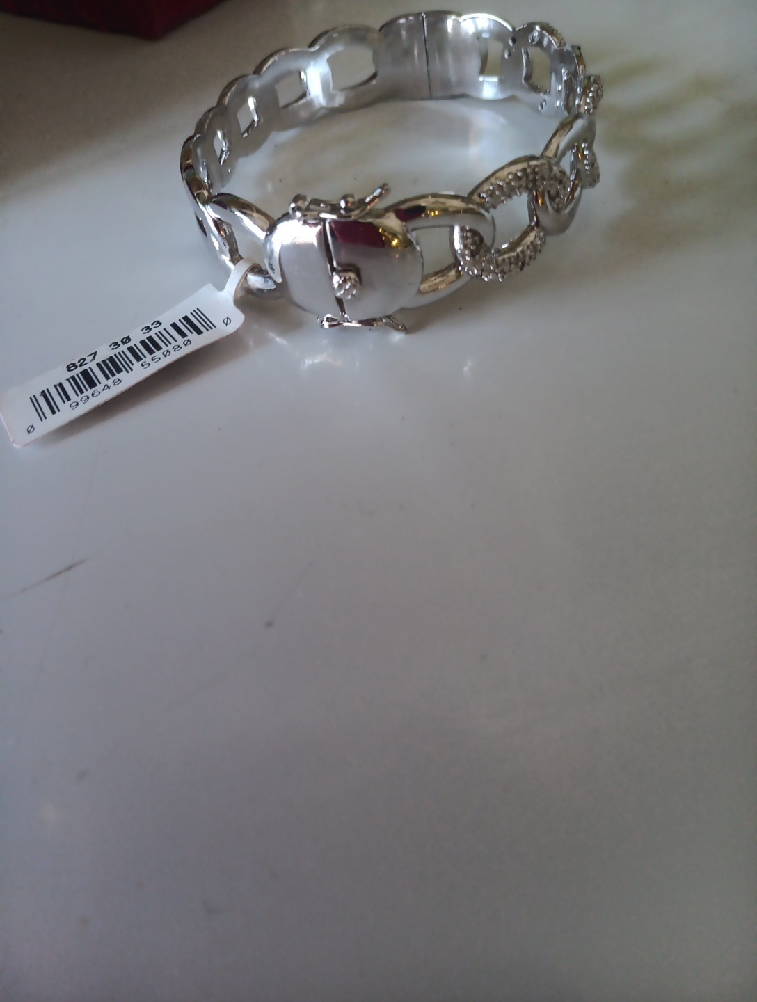 Fine Silver Plated 1/4 Carat Diamond Bracelet New With Tags Retail Price 200.00