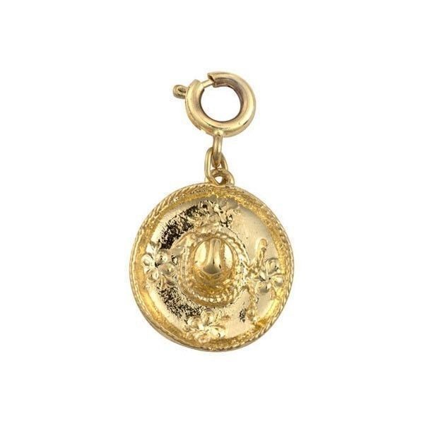 Diamonds International Sombrero Gold Charm from Cozumel Mexico Brand New