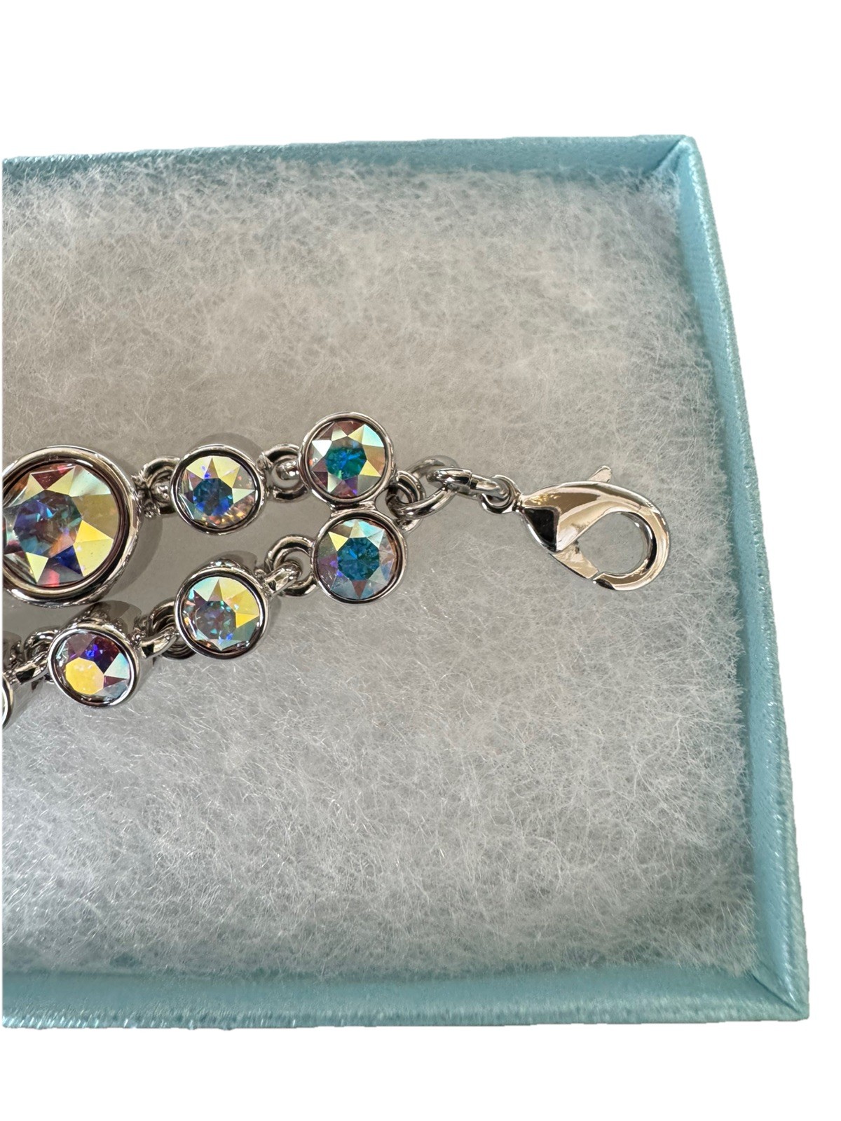 Touchstone Crystal Bracelet Swarovski Double Strand Reverie Aurore Boreale NEW