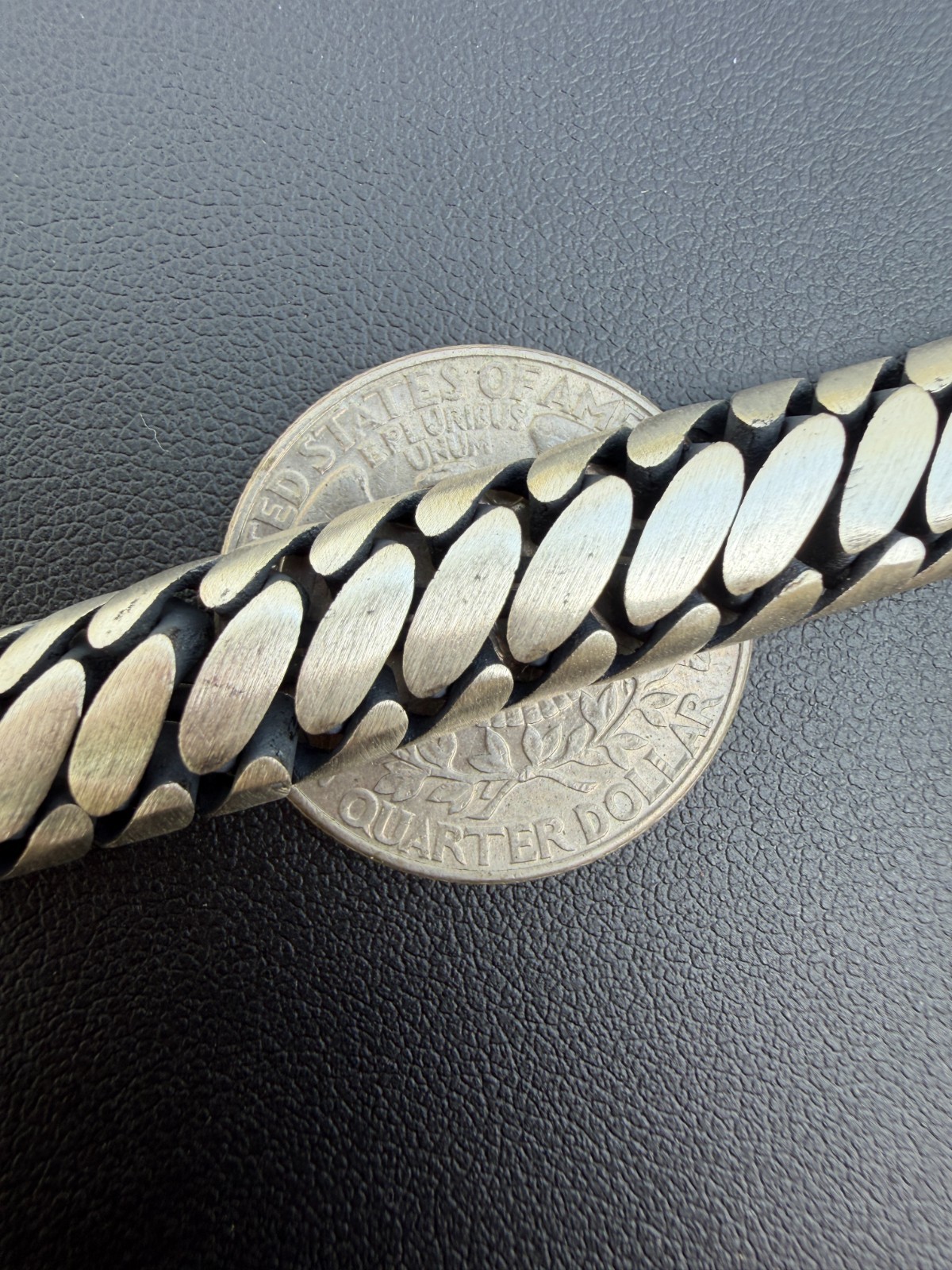 Custom 3 Link Miami Cuban Python Bracelet 12mm Real 925 Silver Oxidized Finish
