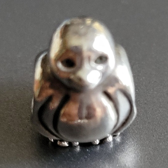 PANDORA Penguin Bead Charm, Sterling Silver 925, Signed, No Stone