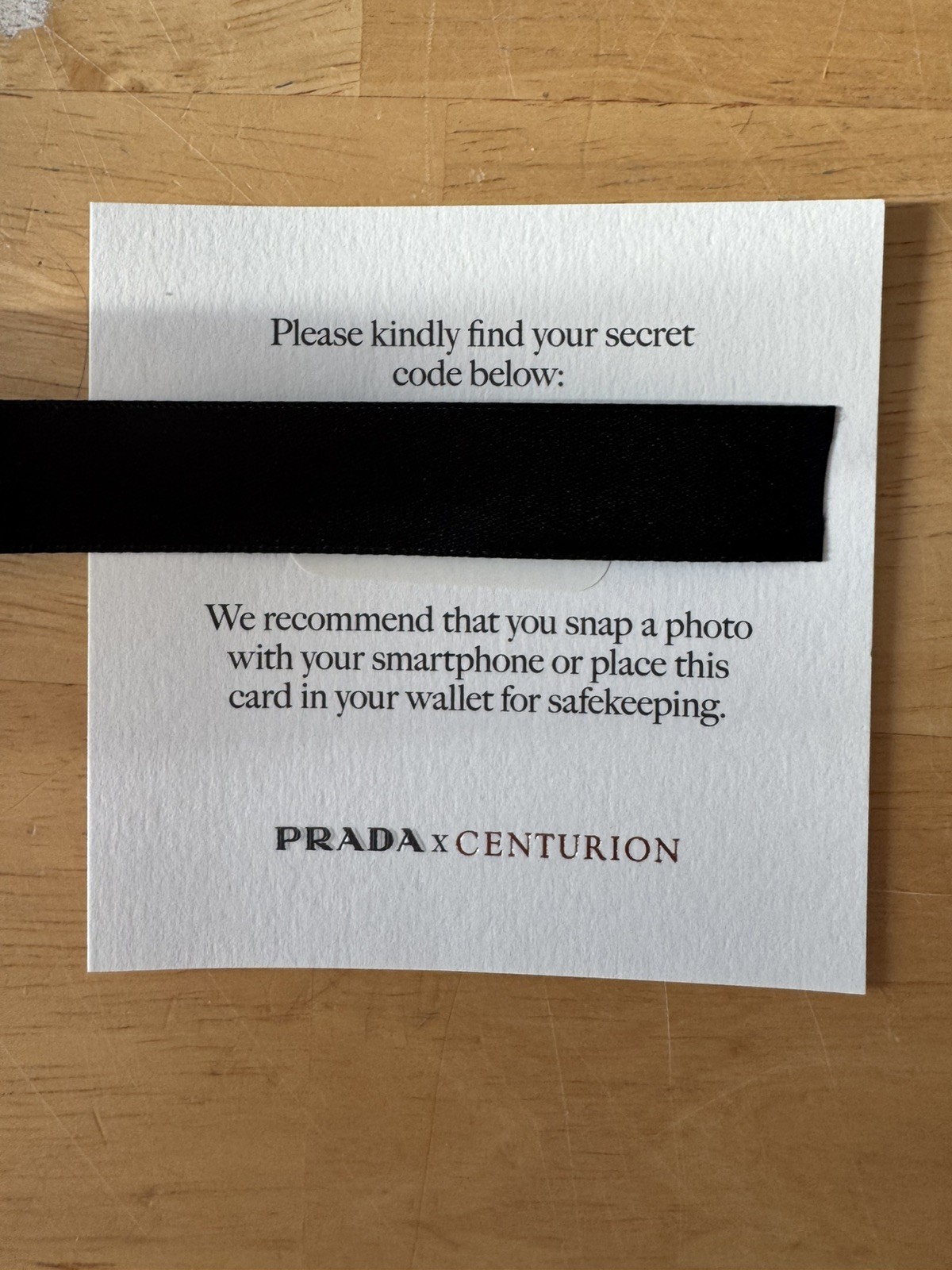 Prada x Centurion 2.0 Black AMEX Wearable Wrap Bracelet – verified authentic!!