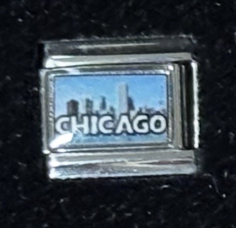 Chicago Italian Charm Enamel Link 9MM K2017