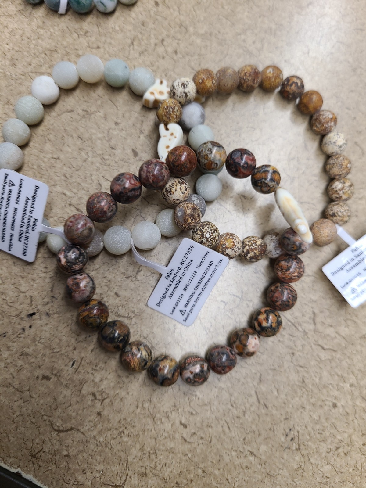 Lot of 3 Fahlo Bracelets No Tracking Cards 99141
