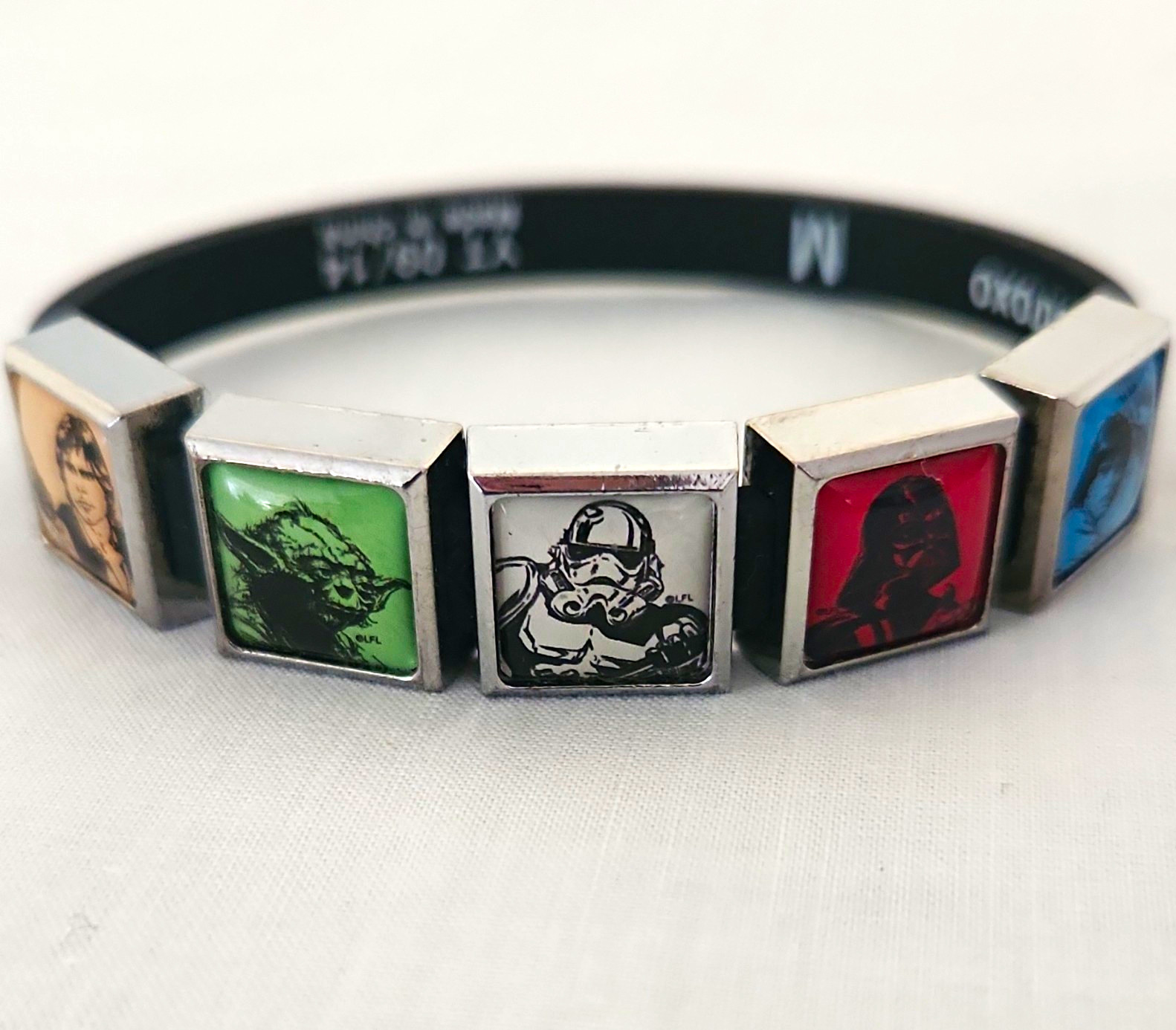 Roxo Star Wars Bangle Bracelet Black/Multicolor Size M Made in China
