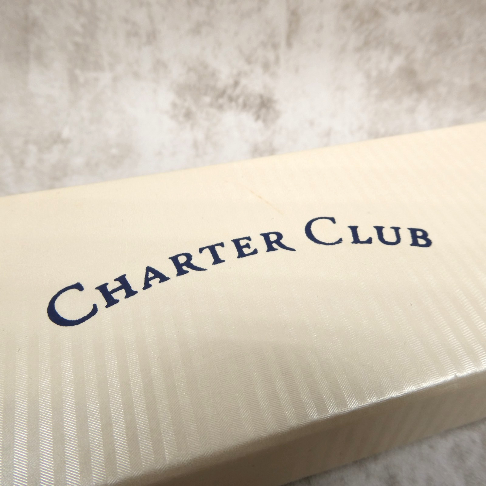 Charter Club Silver Black Metal Crystal 7″ Two-Piece Bracelet Set