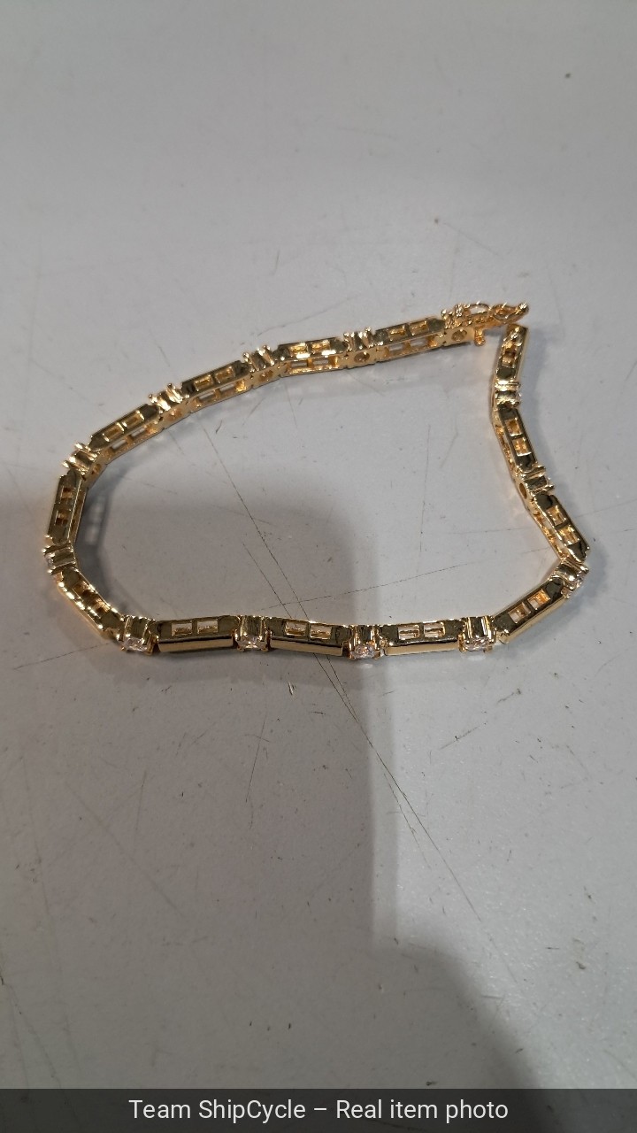 without tags 14K Yellow Gold Plated 4Ct Round Cut Diamond Lab Created Wo G2U