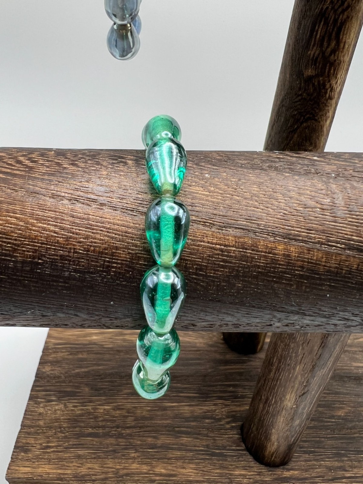 Handcrafted Glass Bead Bracelets In Blue Yellow Red & Green Boho Jewelry For Wo