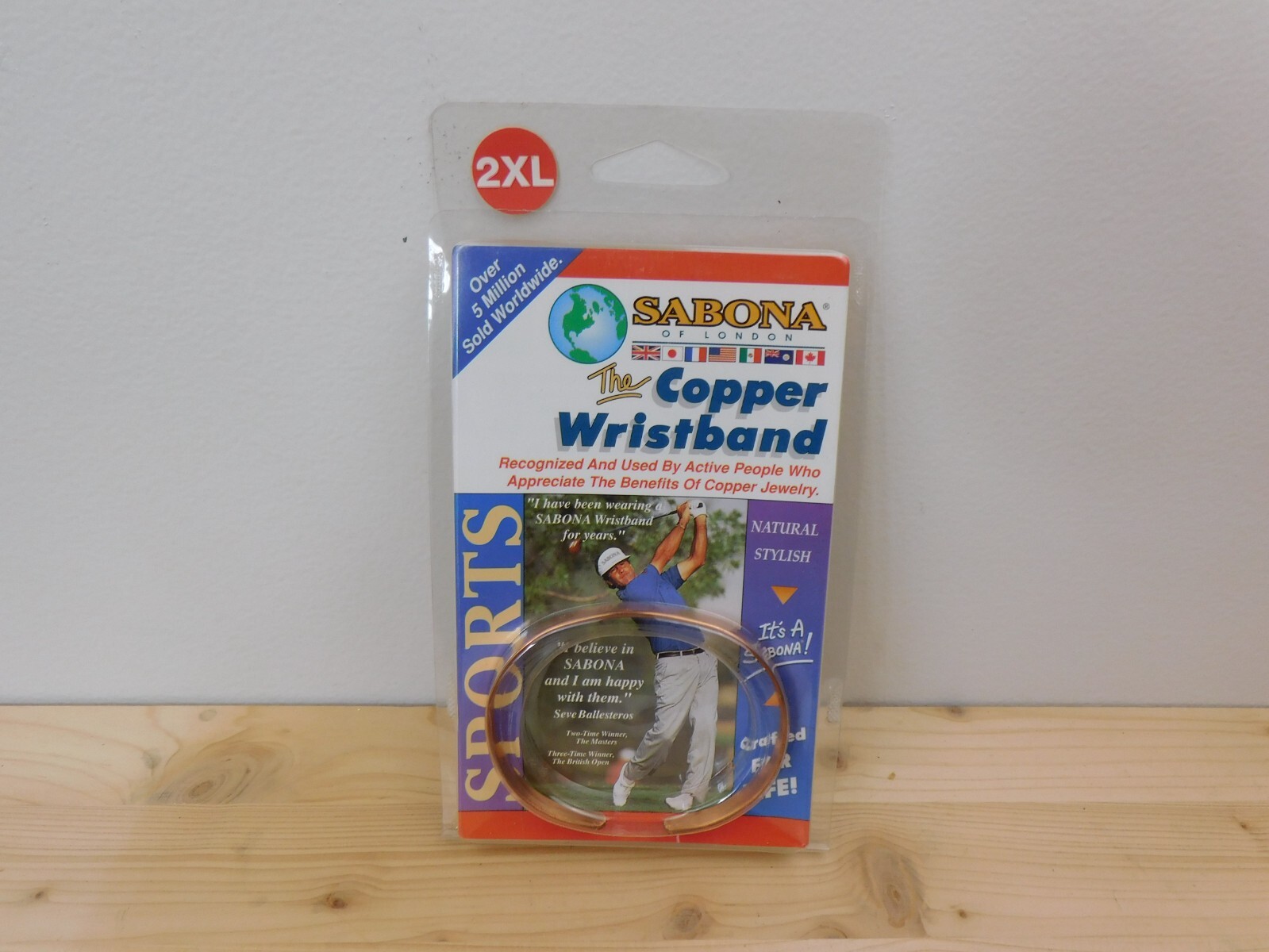 Sabona of London Sports Copper Wristband Size 2X Large XXL 800834 New