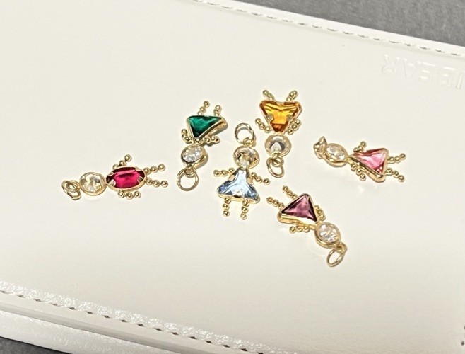 14k Gold Girl Charm (March)
