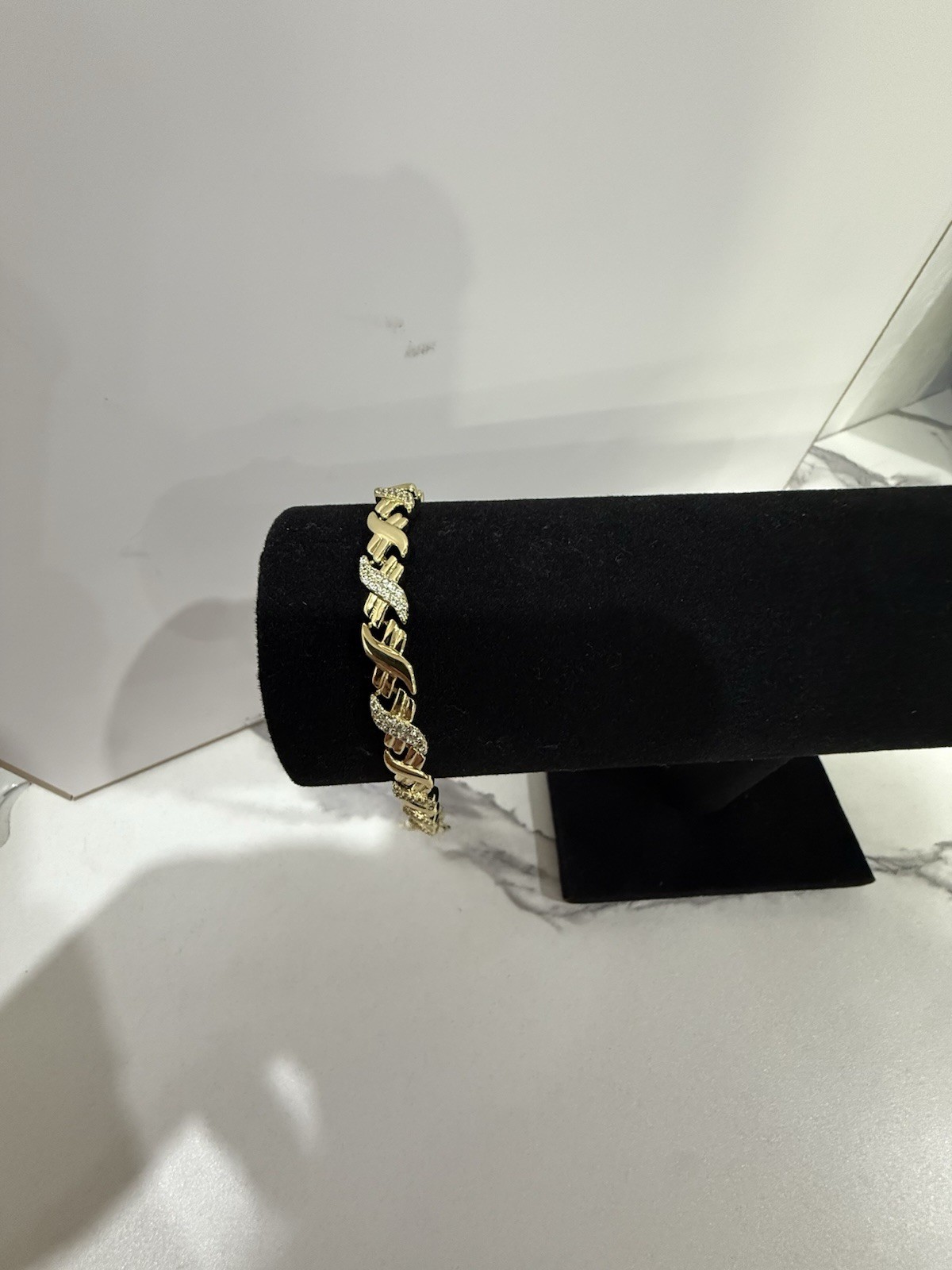 Manilla de oro laminado chapada en 14k