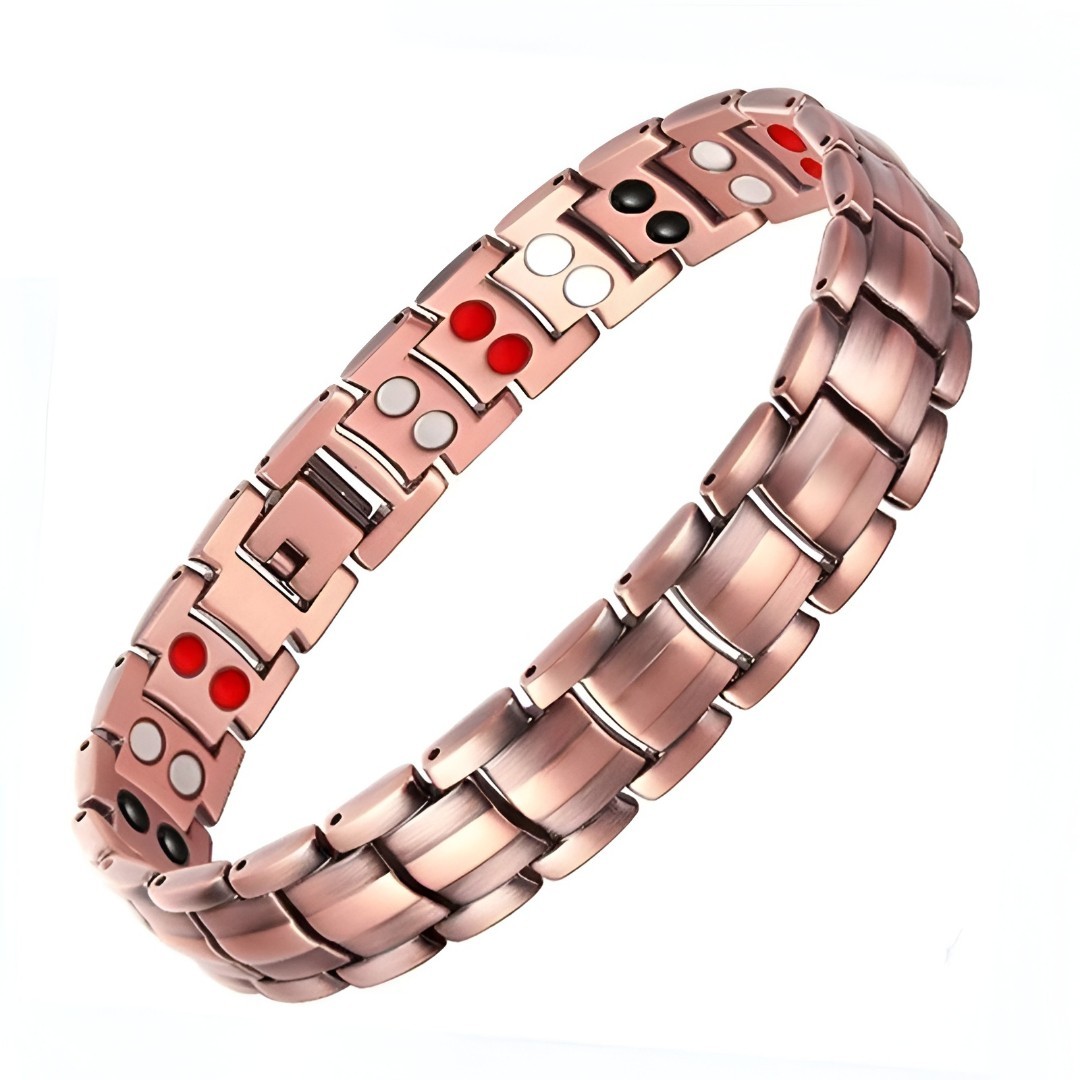 Men’s Bracelet Magnetic Therapy Arthritis Pain Relief Pure Solid Copper Bangle
