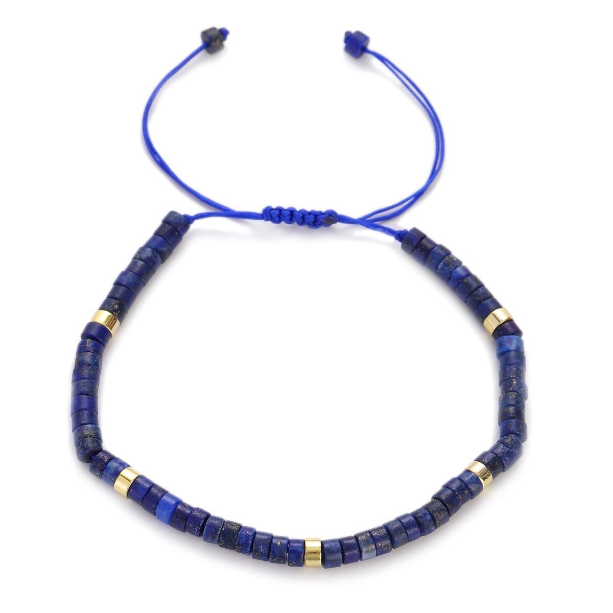 Natural Lapis lazuli Stone Dainty Bracelet Gemstone Minimalist Bracelet For Men