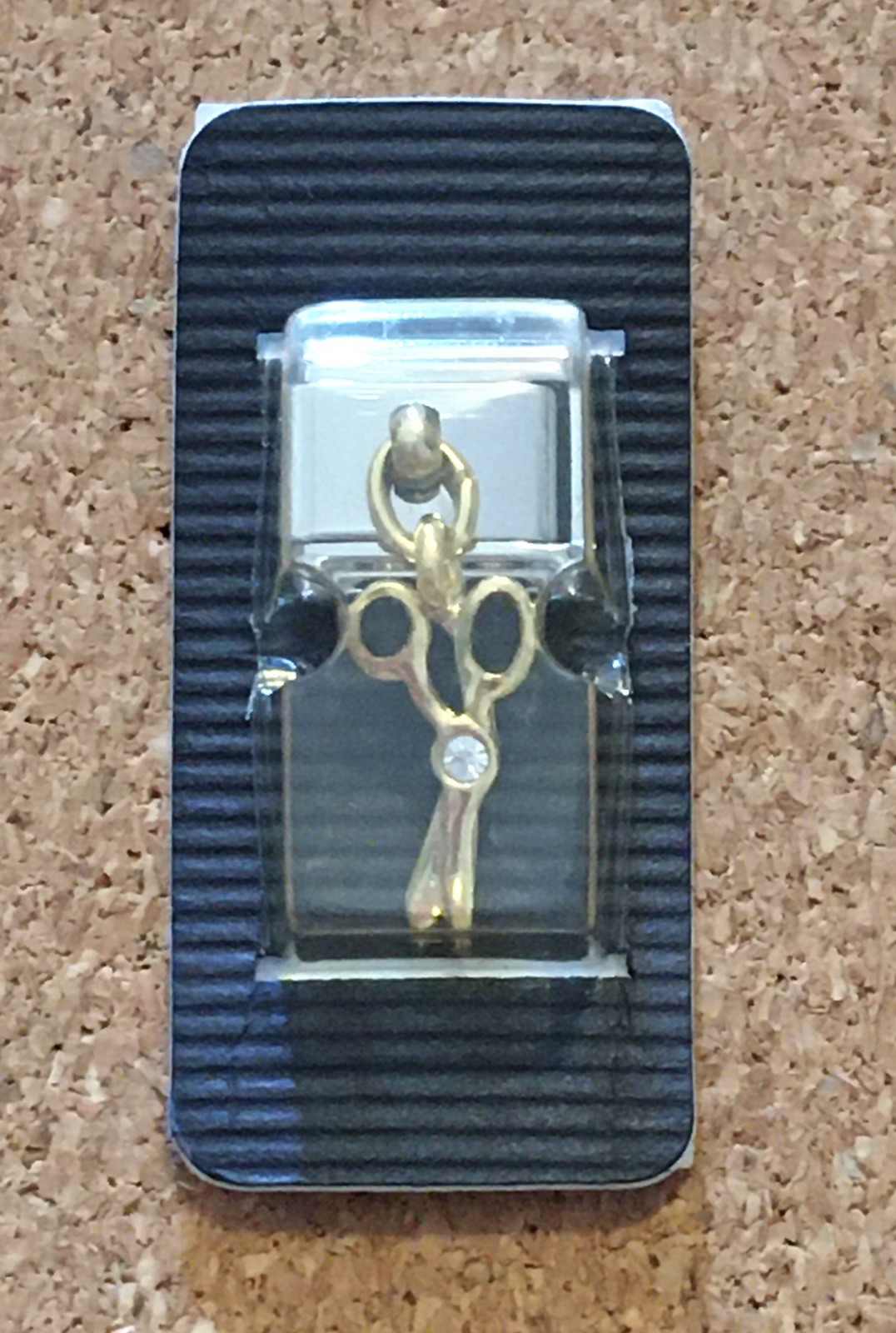 NIP Scissors dangling 9mm Italian Modular Link Charm for bracelet