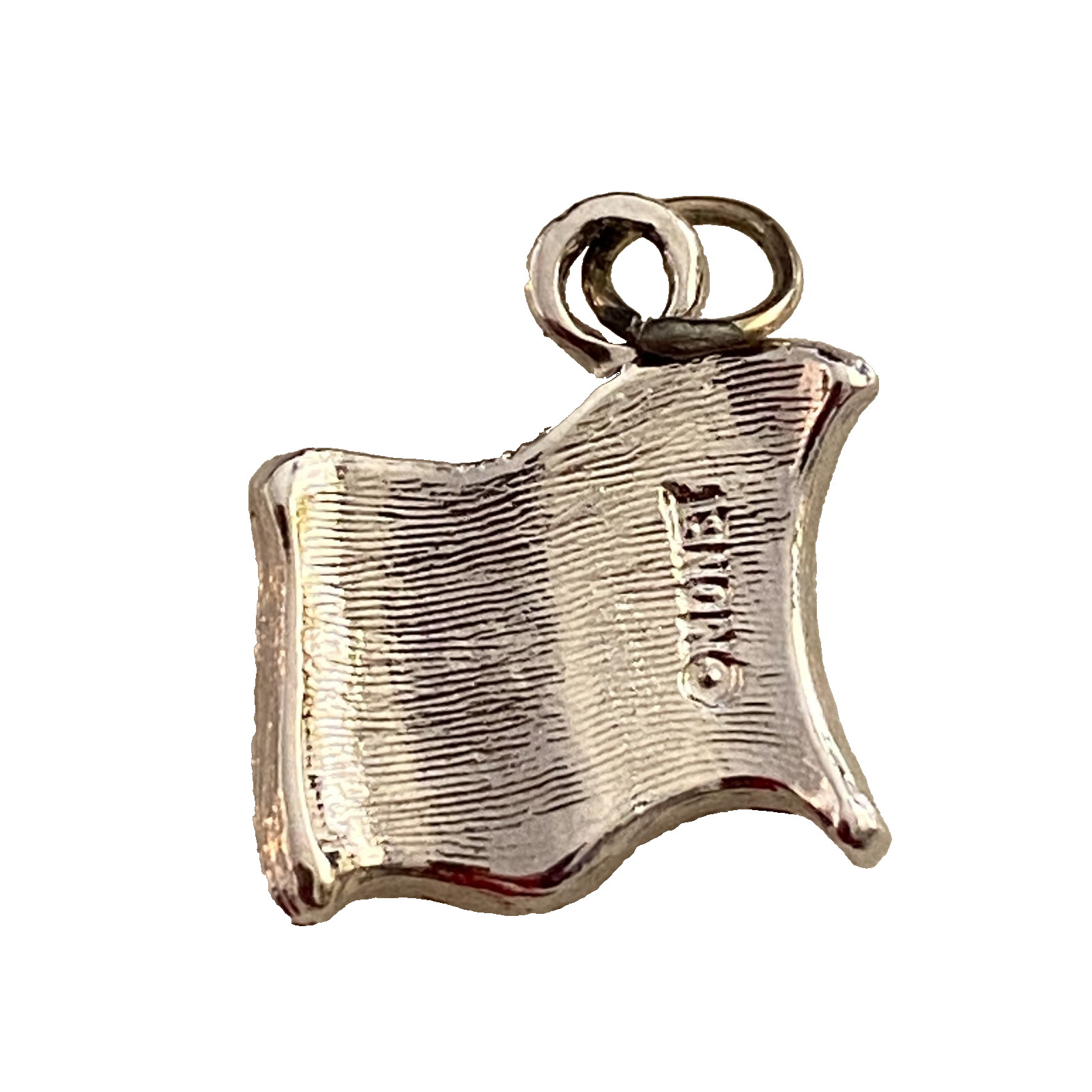 UNITED STATES FLAG Charm Pendant Monet US flag Silver Plated