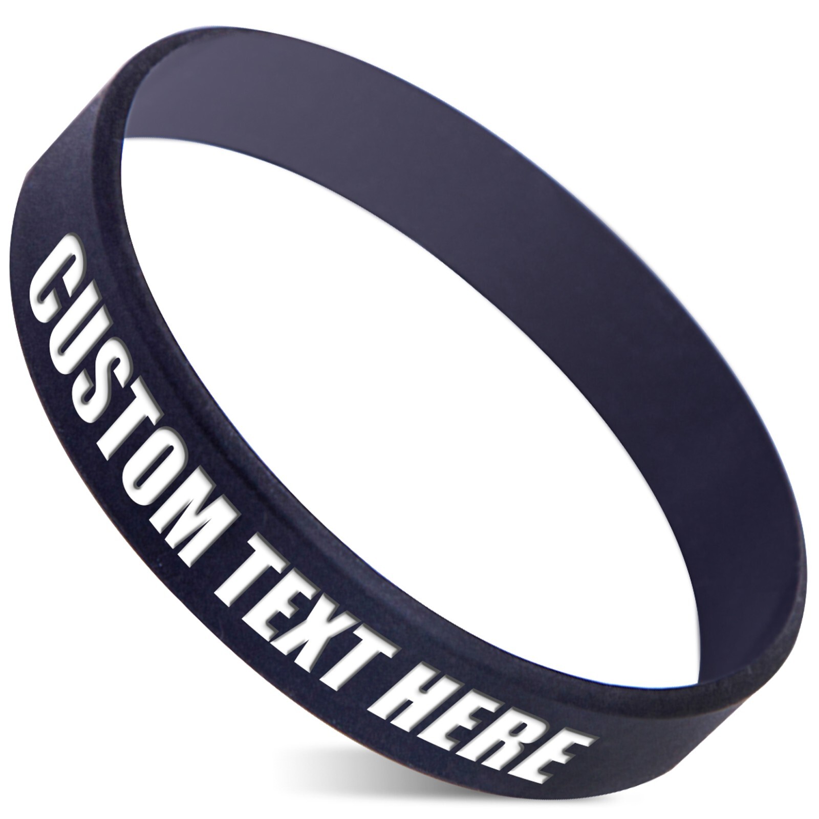 9Pcs Custom Silicone Wristbands Personalize Engraved Rubber Bracelets Events