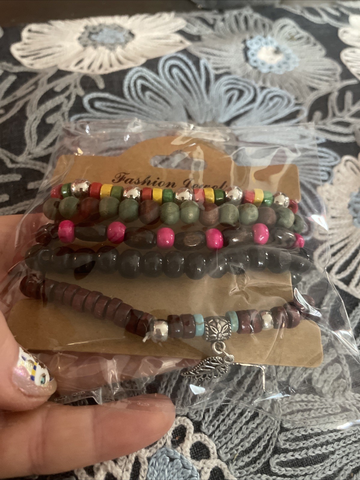 Boho Beaded Bracelet Pack Of 5