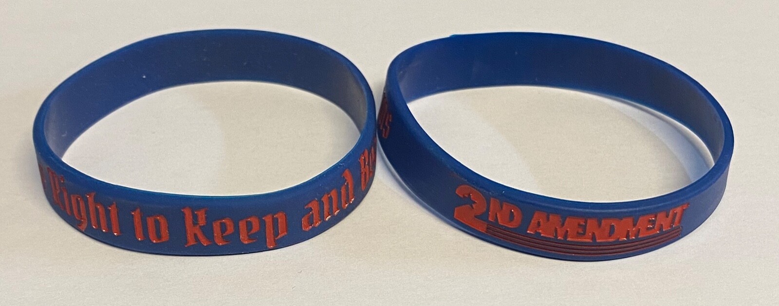 Support Gun Rights 2nd Amendment Silicone Bracelets Pack of 2 Variety of Styles