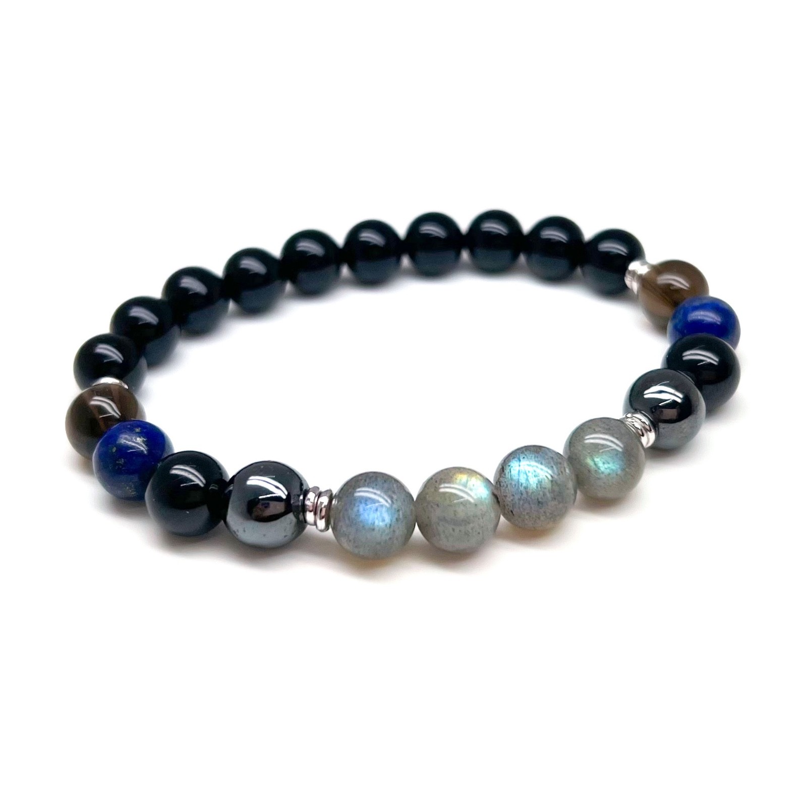 The Empath Protector Labradorite Black Tourmaline Lapis Lazuli Hematite Bracelet