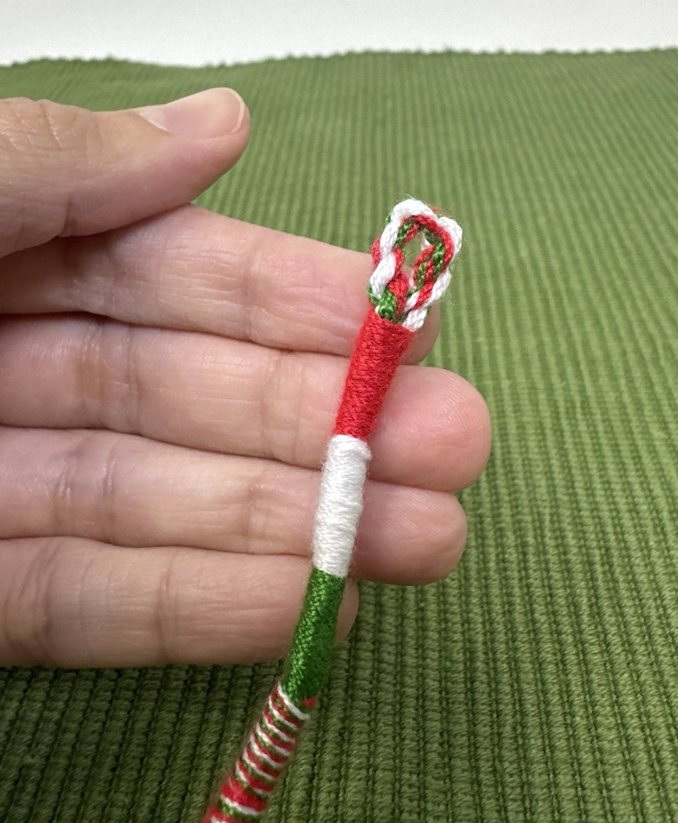 Italian Flag Braided Bracelet – Handmade Unisex Adjustable Italy Colors Jewelry