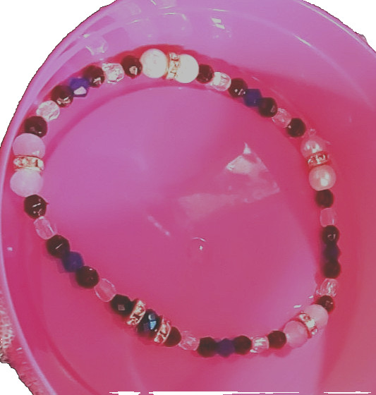 Blue Beaded Bracelet
