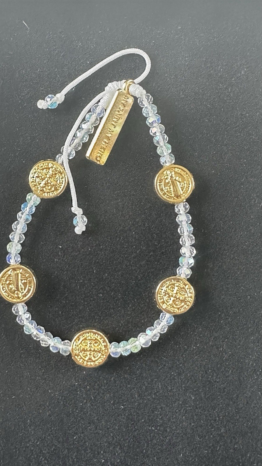 My Saint My Hero Gratitude Blessing Bracelet Pack of 2 New In box Gold