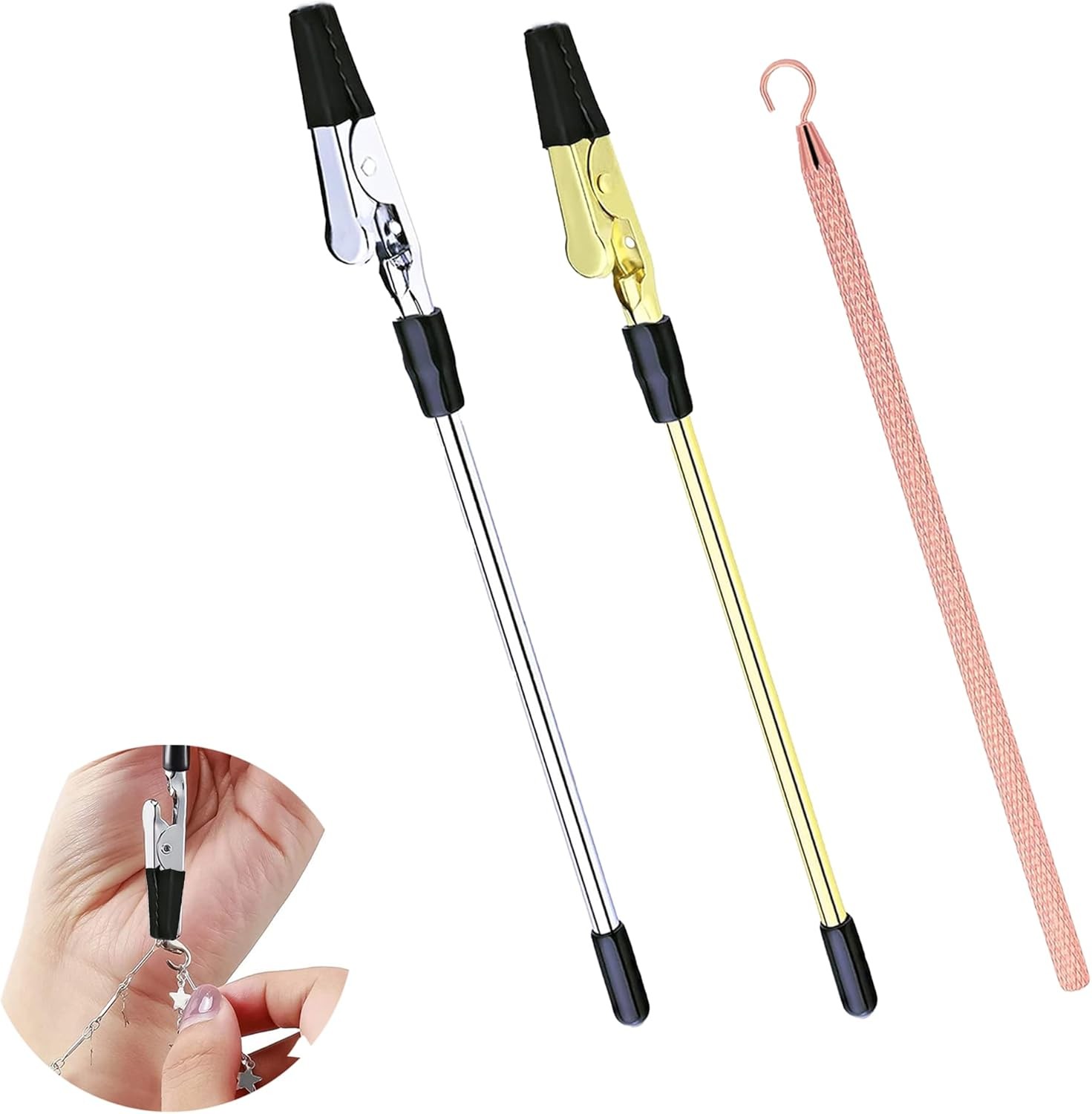 3 PCS Bracelet Helper Tool,Fastening Auxiliary Tool,Bracelet Helper Tool to Put